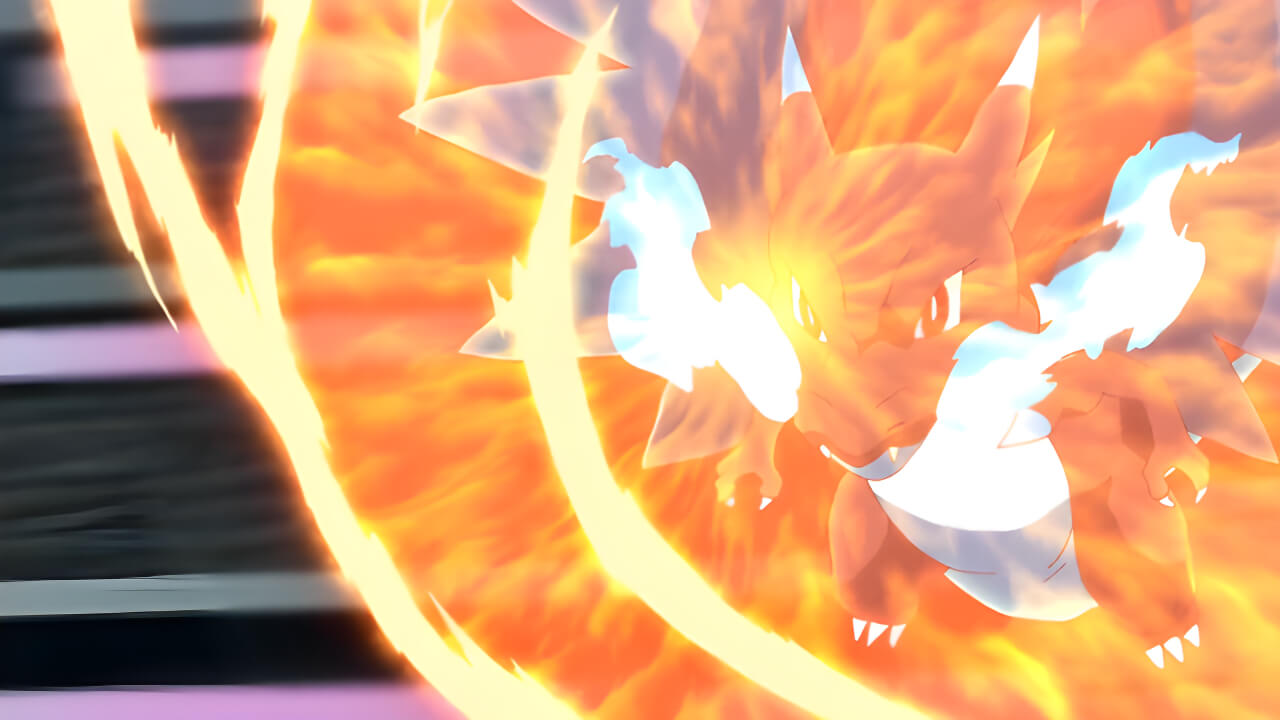 Mega Charizard X Flare Blitz VPokedex