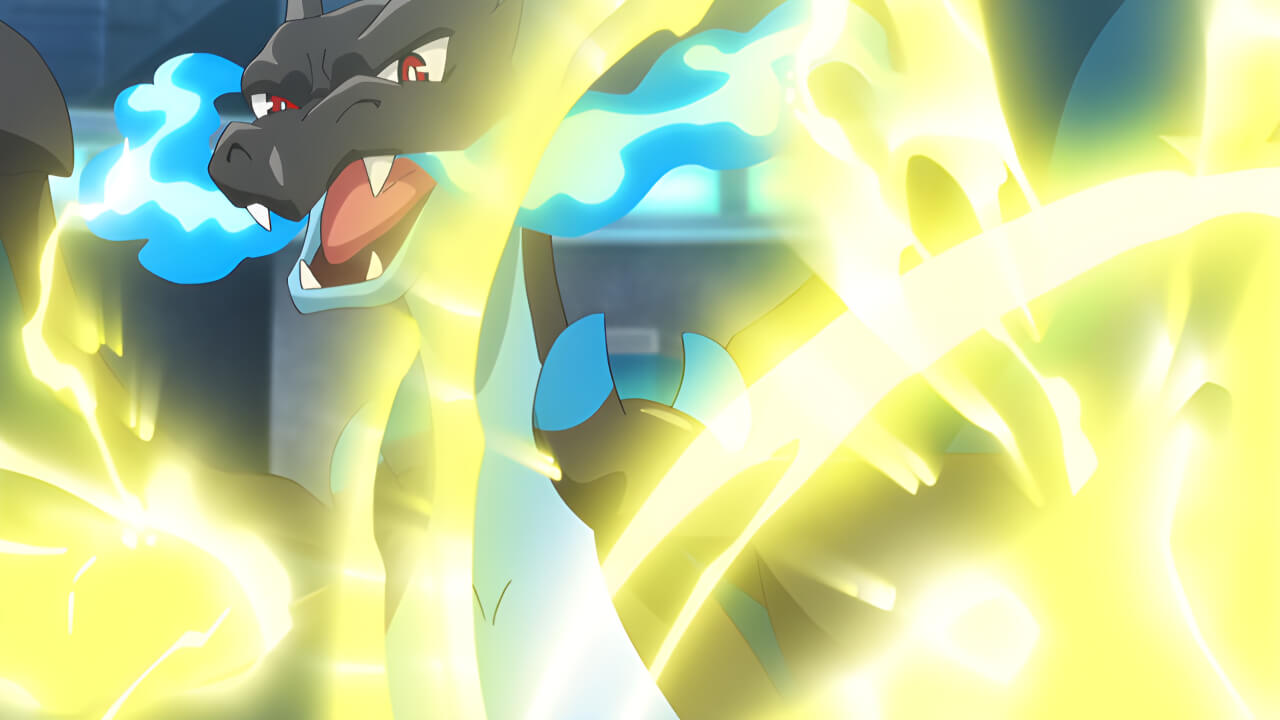 Mega Charizard X Thunder Punch VPokedex