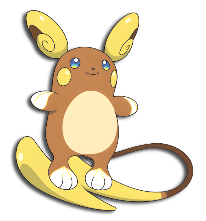 Alolan Raichu anime VPokedex
