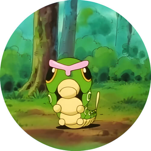 Caterpie in anime