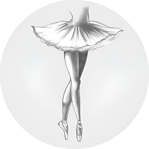 Kirlia ballet socks design