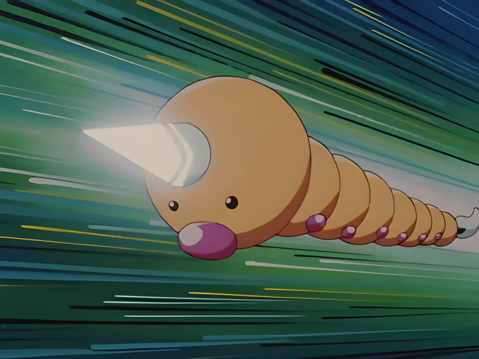 Weedle Poison Sting VPokedex