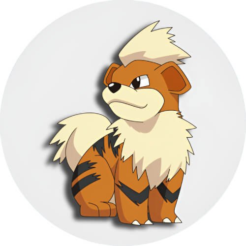 Growlithe and Vulpix