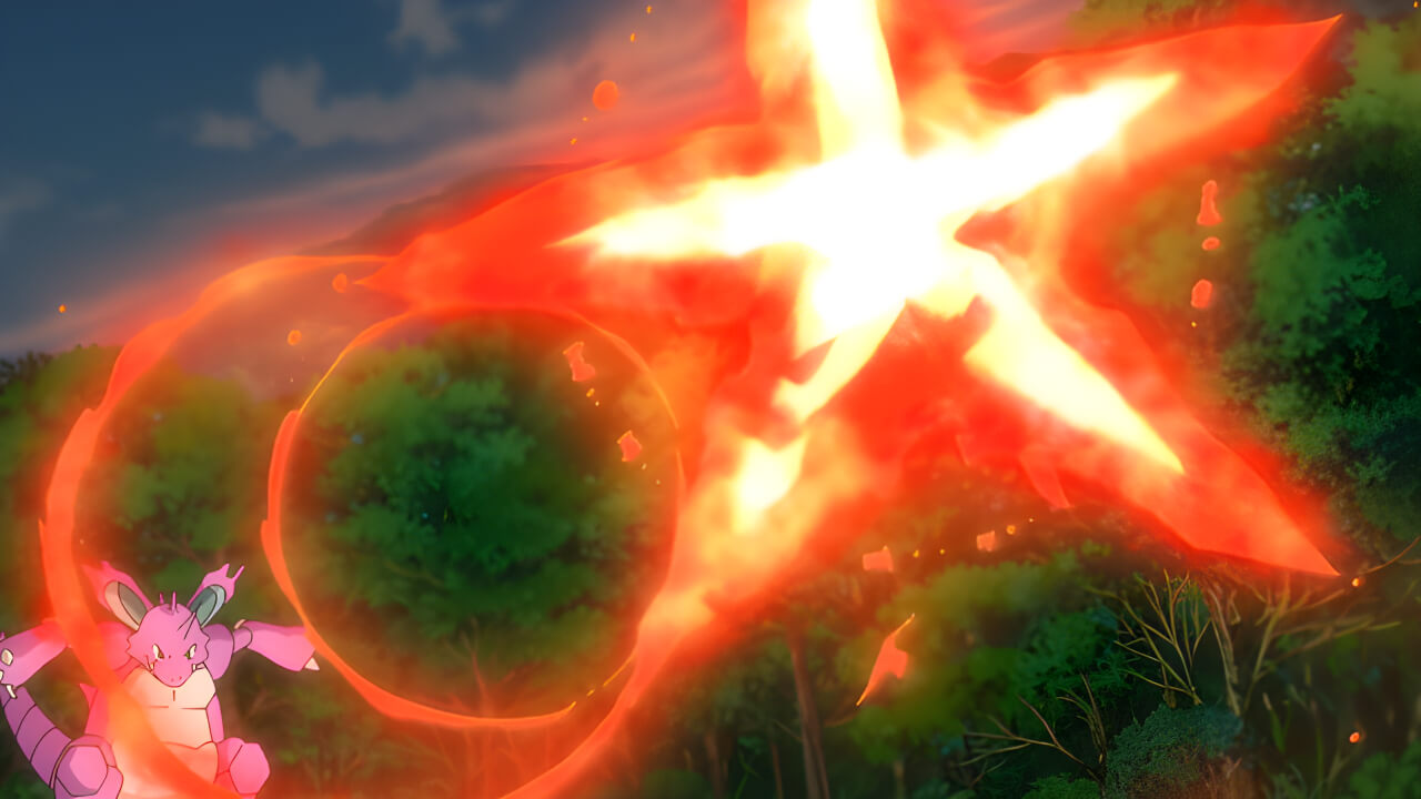Nidoking Fire Blast VPokedex