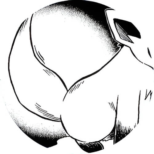one-tailed Vulpix in manga