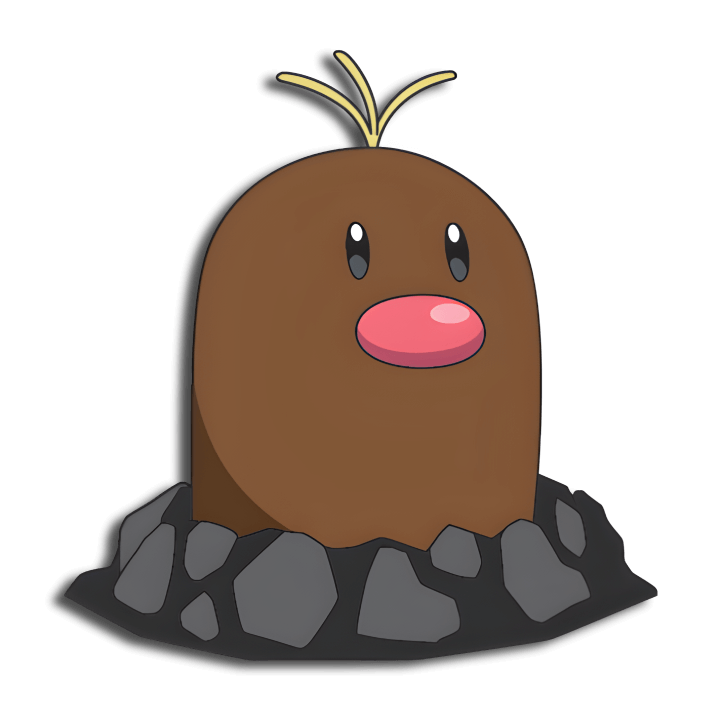 Alolan Diglett anime VPokedex
