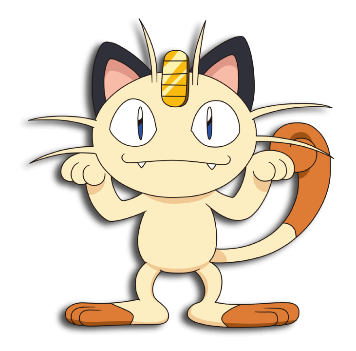 Meowth anime VPokedex