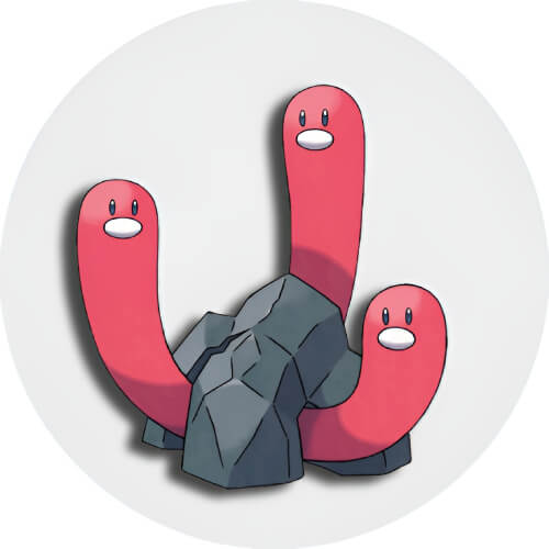 Wugtrio and Dugtrio