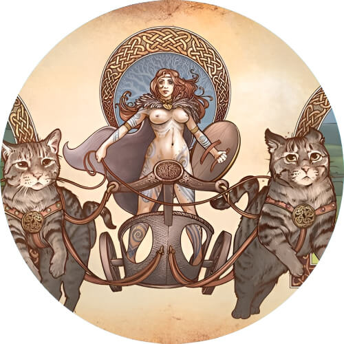 Perrserker Freyja's cat design